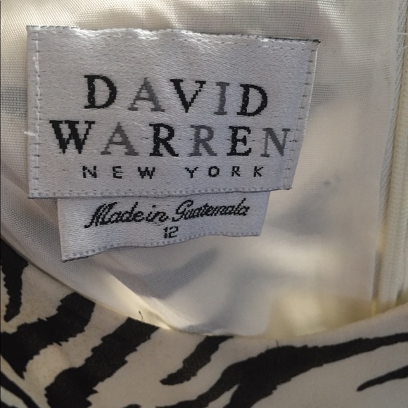 Zebra Print Faux Wrap Dress Sz 12 - Picture 5 of 6